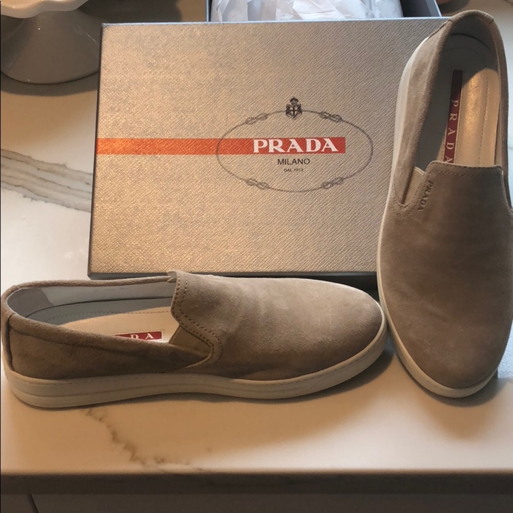Prada Slip On Tennis Shoes Euro Size 38.5